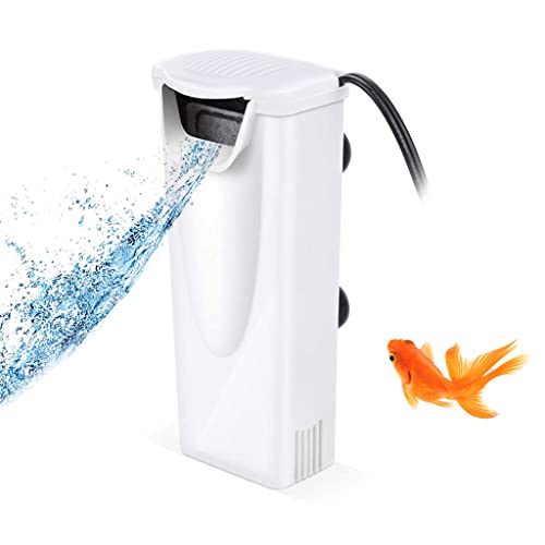 Qpets Aquarium Water Filter Water Circulation Small Fish Tank Filter Wall Mountable Water Fiter for 1 to 10 Gallon Fish Tank 3W Quiet Water Filter Qpets Aquarium Water Filter Water Circulation Small Fish Tank Filter Wall Mountable Water Fiter for 1 to 10 Gallon Fish Tank 3W Quiet Water Filter